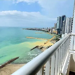  Apartamento Hermoso Apartamento Vista Al Mar. Edf Palmetto 1 . Colombia